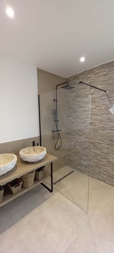 salle de bain douche italienne acb construction