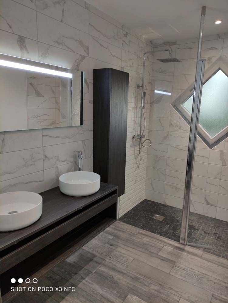 salle de bain douche italienne design